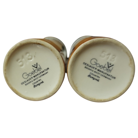 Vtg Burgund Vinegar Cruet & Oil Cruet No Stoppers Bavaria W Germany - Picture 6 of 7